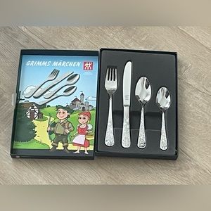 ZWILLING Henckels 4-PC KIDS‎ Grimm’s Marchen FLATWARE SET STAINLESS STEEL